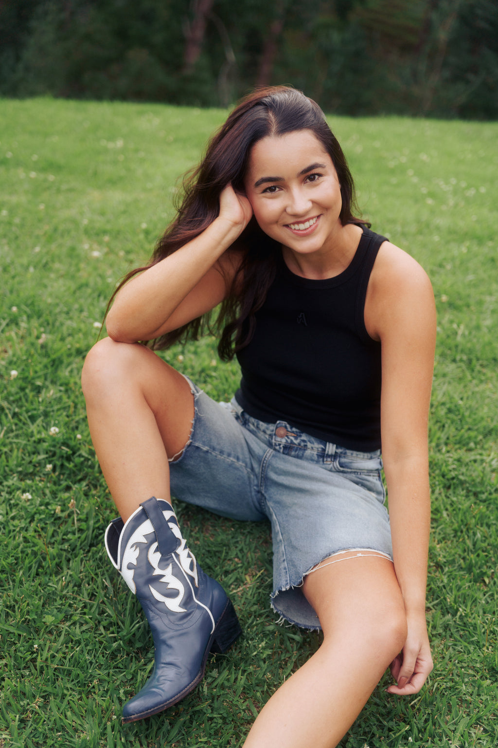 NIDIA TANK TOP BLACK