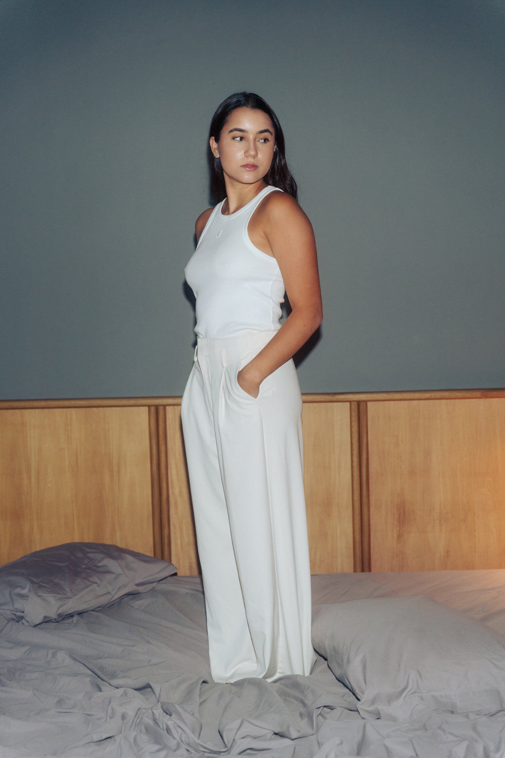 NIDIA TANK TOP IVORY